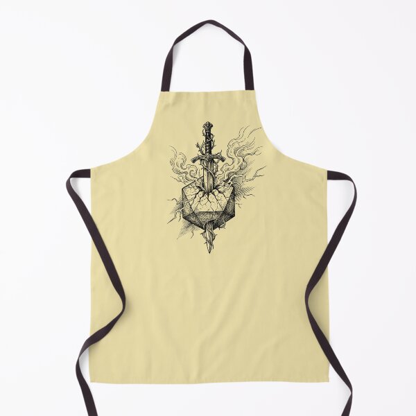 Item preview, Critical Hit D20 Sword - Fantasy RPG Dice Tattoo Aesthetic designed and sold by MarCinu Art.