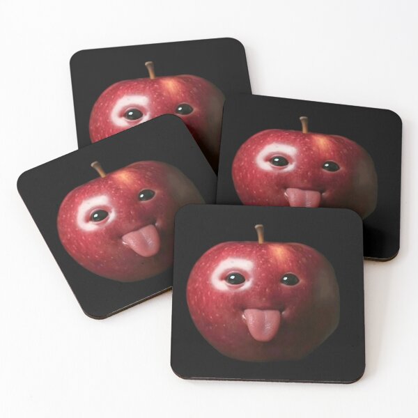Item preview, AI Apple Tongue Out Brainrot Funny designed and sold by VividPrintsArt.