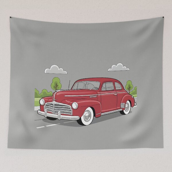 Item preview, Red Vintage Car designed and sold by LMDIGITAL6.