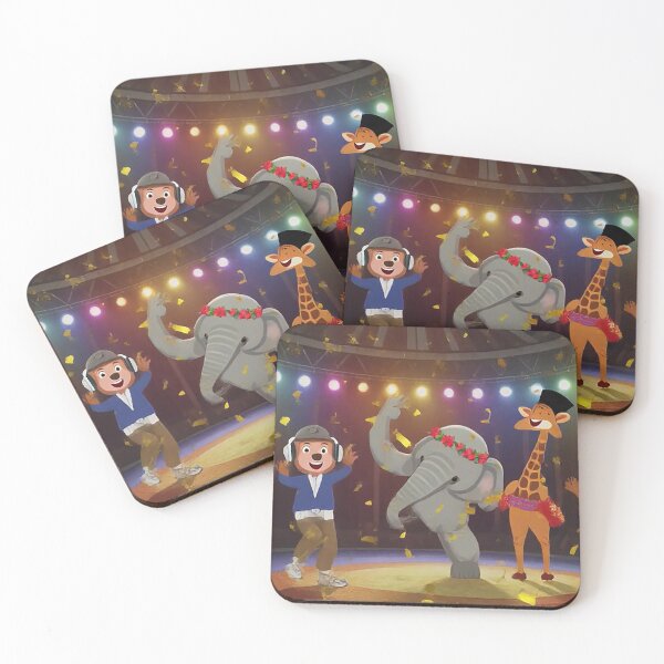 Item preview, Joyful Circus Animal Dance Party – Confetti and Colorful Lights Celebration   designed and sold by MFMart.