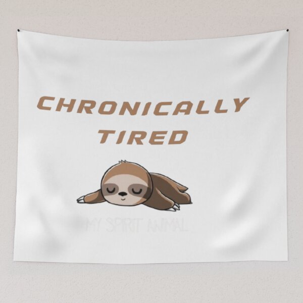 Item preview, Chronically Tired – Funny Exhausted Humor Quote designed and sold by TOGETHERINSIEME.