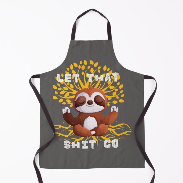 Item preview, Zen Sloth – Let That Sh*t Go – Funny Meditating Sloth Art designed and sold by Pukisdaizi.