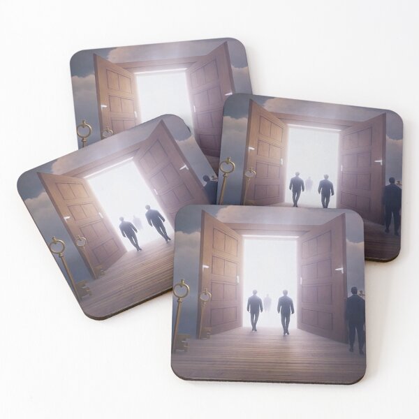 Item preview, Journey to the Light – Floating Pathway and Giant Keys Surreal Dream  designed and sold by MFMart.
