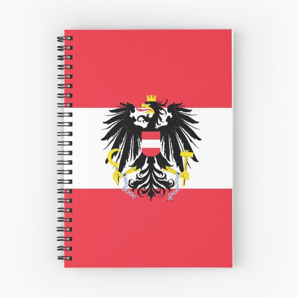 Item preview, Austrian flag with Coat of Arms designed and sold by Smaragdas.