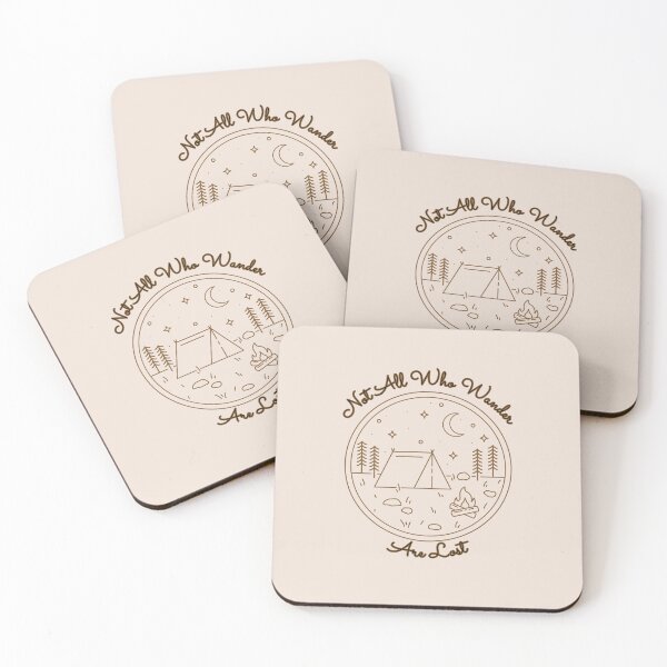 Item preview, Not All Who Wander Are Lost Camping Quote designed and sold by Inkworksbyshery.