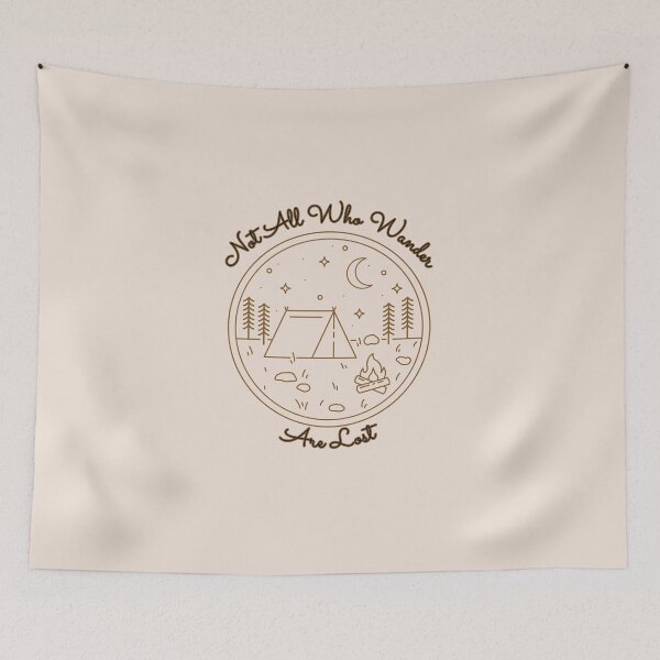 Item preview, Not All Who Wander Are Lost Camping Quote designed and sold by Inkworksbyshery.