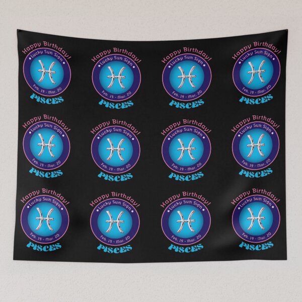 Item preview, Birthday Zodiac for Imaginative and Dreamy Pisces  designed and sold by cremedecolor.