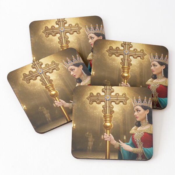 Item preview, Majestic Royal Queen with Golden Cross Scepter – Epic Palace Ceremony  designed and sold by MFMart.