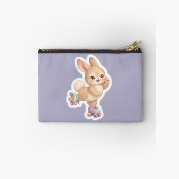 Item preview, Pastel Bunny on Roller Skates – Cute Babycore Kawaii Nursery Illustration designed and sold by SirensSageStone.