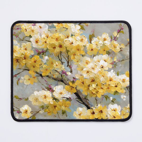 Item preview, Luminous Cherry Blossoms in Flowing Gold and Ivory designed and sold by daila70.