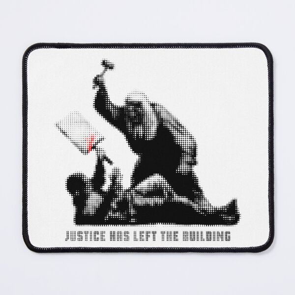 Item preview, JUSTICE HAS LEFT THE BUILDING. THE ROYAL COURTS OF JUSTICE- BANKSY. designed and sold by 5hertz.