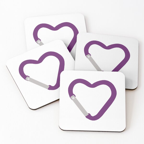 Item preview, Heart Carabiner Purple designed and sold by artbyjujube.