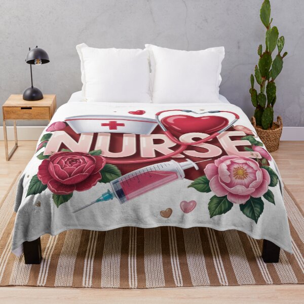 Item preview, Nurse Valentine Heart – Romantic Floral Medical Love Design designed and sold by SoftStyleStudio ⭐⭐⭐.