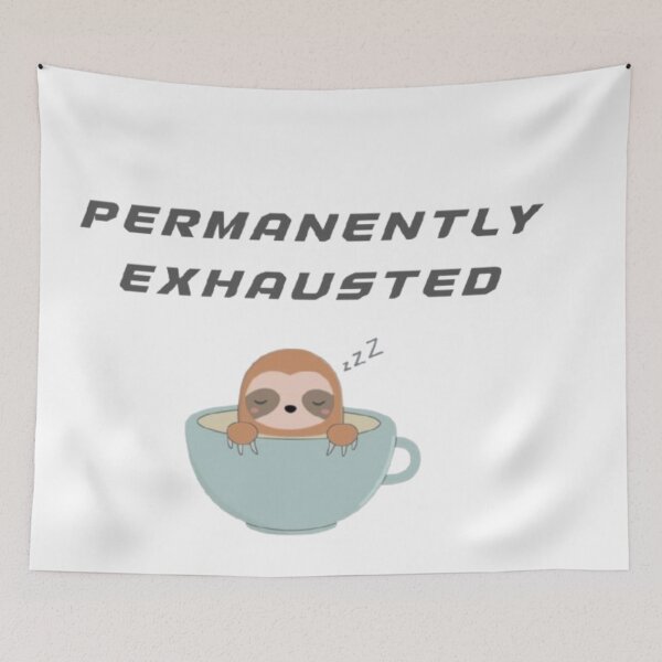 Item preview, Chronically Tired – Funny Exhausted Humor Quote designed and sold by TOGETHERINSIEME.
