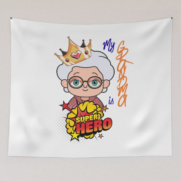 Item preview, My Grandma is Superhero designed and sold by No socks.