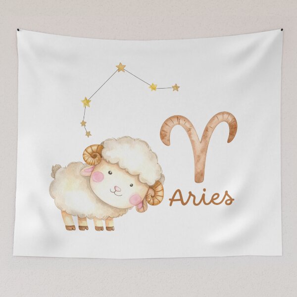 Item preview, Cute Aries Zodiac Sheep Illustration designed and sold by Rutvain.