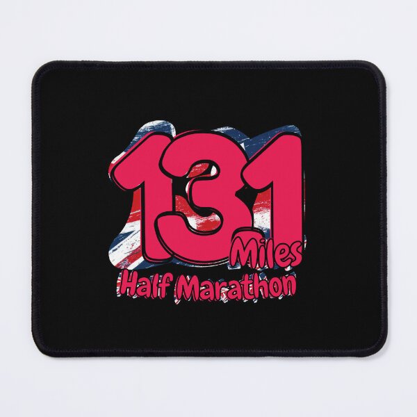 Item preview, Half Marathon 13.1 Miles Running Achievement - United Kingdom - Power Pink designed and sold by NineSevenFour.