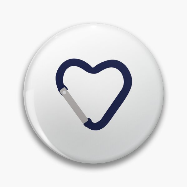 Item preview, Heart Carabiner Navy designed and sold by artbyjujube.