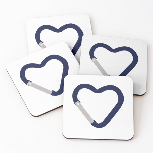 Item preview, Heart Carabiner Navy designed and sold by artbyjujube.