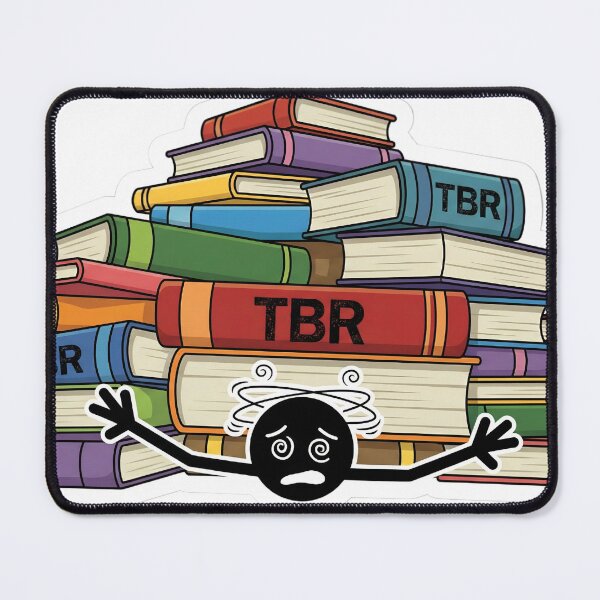 Item preview, The Infinite TBR Pile Crush - Funny Stickman Book Lover Meme designed and sold by StickyGuys.