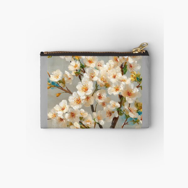 Item preview, Elegant Cherry Blossom Harmony in Soft Gold and Light designed and sold by daila70.