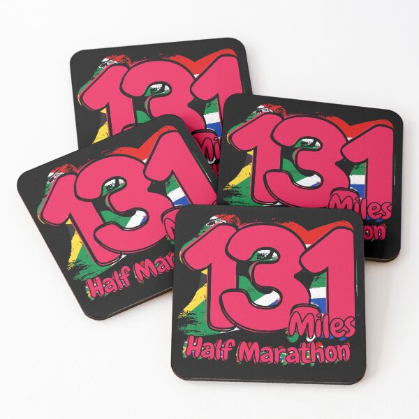 Item preview, Half Marathon 13.1 Miles Running Achievement - South Africa - Power Pink designed and sold by NineSevenFour.