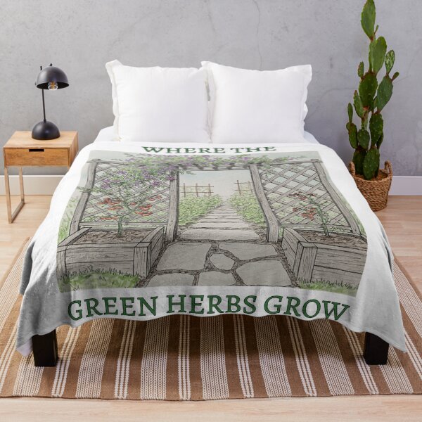 Item preview, Where green herbs grow designed and sold by MyLakeLife.