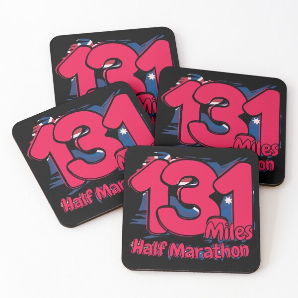 Item preview, Half Marathon 13.1 Miles Running Achievement - Australia - Power Pink designed and sold by NineSevenFour.