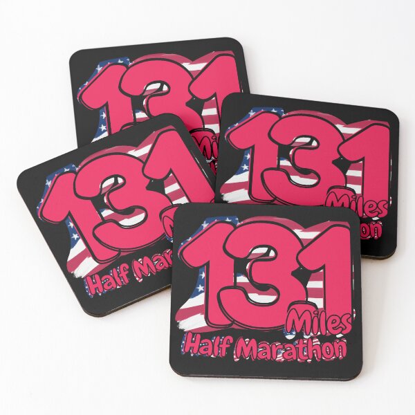 Item preview, Half Marathon 13.1 Miles Running Achievement - United States - Power Pink designed and sold by NineSevenFour.