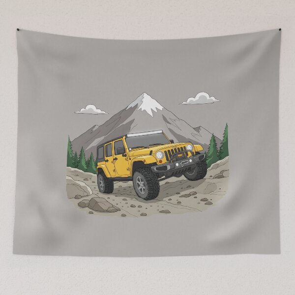 Item preview, Yellow Off-Road Car designed and sold by LMDIGITAL6.