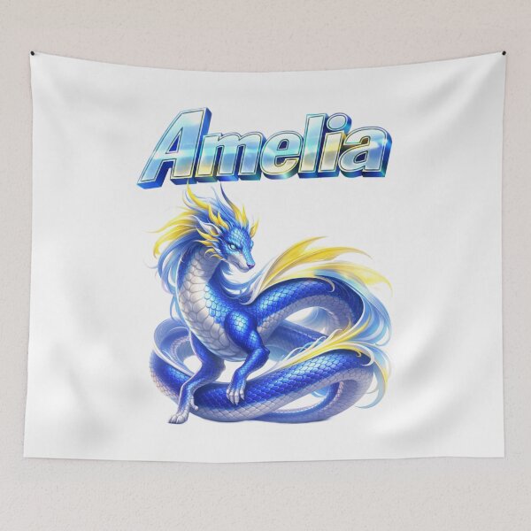 Item preview, Amelia Year of the Dragon Eastern Zodiac Power Wisdom Design designed and sold by AlexLineArt.