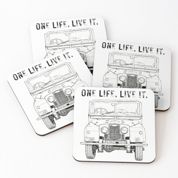 Item preview, One Life Live It - Vintage Classic 4x4 Off-Road Sketch designed and sold by Marlienart.