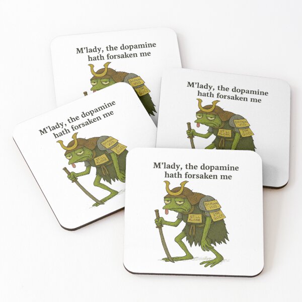 Item preview, Dopamine Samurai – Medieval Frog of Emotional Burnout designed and sold by Williams Anderson.