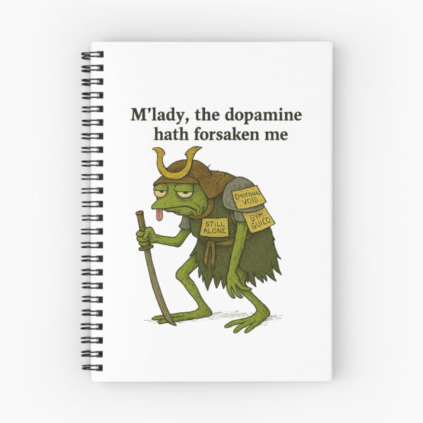 Item preview, Dopamine Samurai – Medieval Frog of Emotional Burnout designed and sold by Williams Anderson.