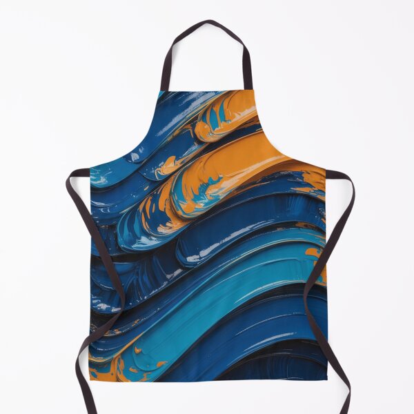 Item preview, Blue and Gold Fluid Abstract Art designed and sold by Ed & Harmony.