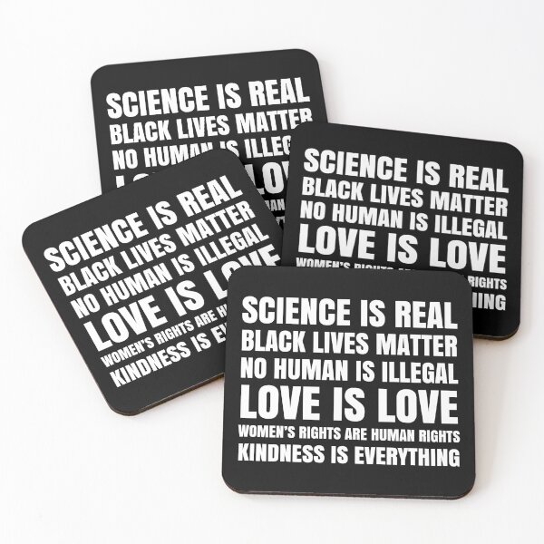 Item preview, Science Is Real Black Lives Matter No Human Is Illegal Protest Graphic Design designed and sold by ScienceCorner.