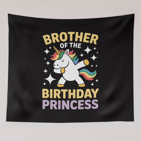 Item preview, Dabbing Rainbow Unicorn Brother Sibling Princess Natal Day designed and sold by teltvitossuilea.
