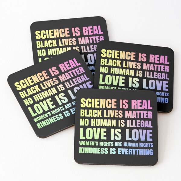 Item preview, Science Is Real Black Lives Matter No Human Is Illegal Protest Graphic Design designed and sold by ScienceCorner.