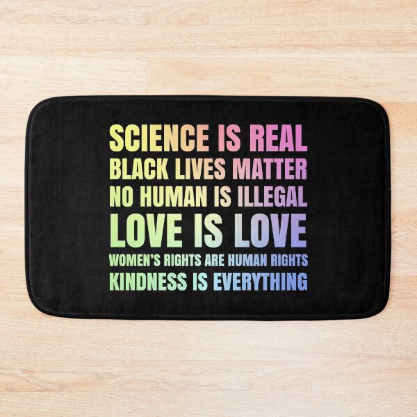 Item preview, Science Is Real Black Lives Matter No Human Is Illegal Protest Graphic Design designed and sold by ScienceCorner.