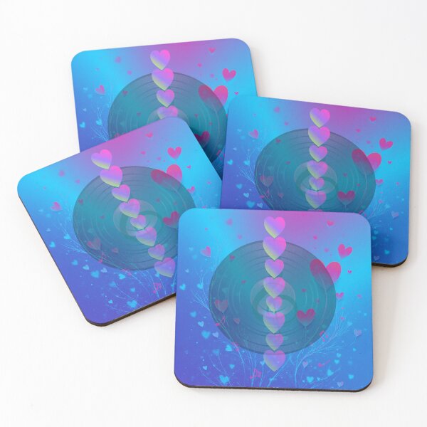 Item preview, Music Love In Gradient Blue  designed and sold by BrightrDayMusicArt.
