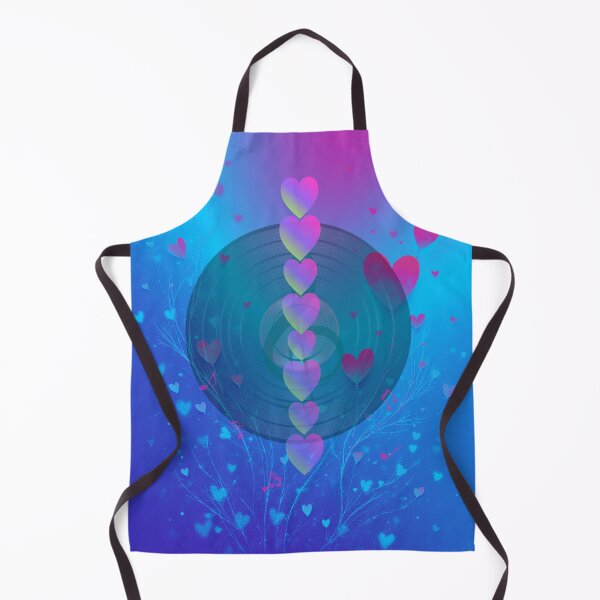Item preview, Music Love In Gradient Blue designed and sold by BrightrDayMusicArt.