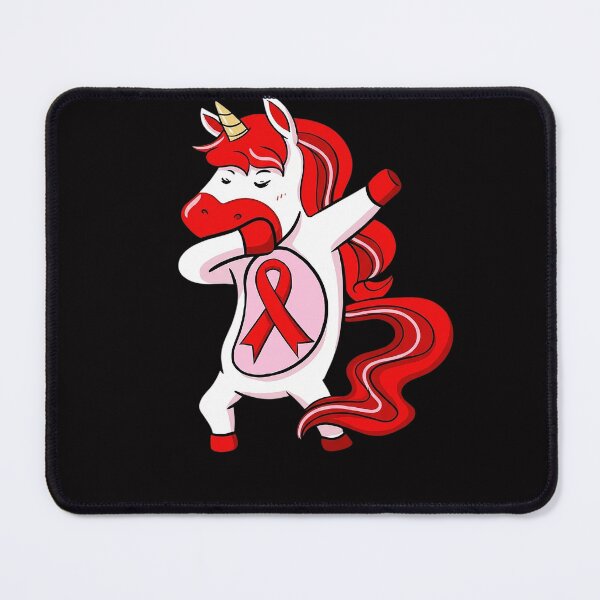 Item preview, Dabbing Unicorn Red Ribbon HIV AIDS Awareness Support Day designed and sold by teltvitossuilea.