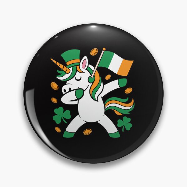 Item preview, St Patrick's Day Unicorn Dabbing Irish Flag designed and sold by teltvitossuilea.
