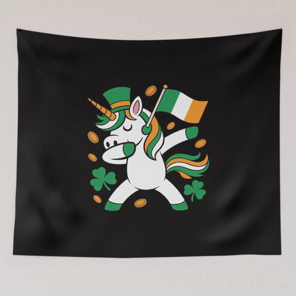 Item preview, St Patrick's Day Unicorn Dabbing Irish Flag designed and sold by teltvitossuilea.