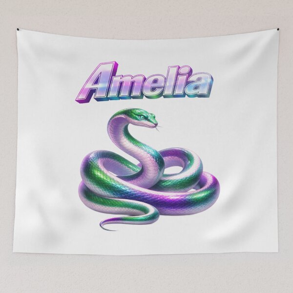 Item preview, Amelia Year of the Snake Eastern Zodiac Wisdom Intuition Design designed and sold by AlexLineArt.