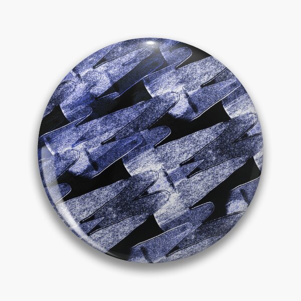 Item preview, Abstract Diagonal Mountain Landscape Pattern in Blue designed and sold by Artistestella.