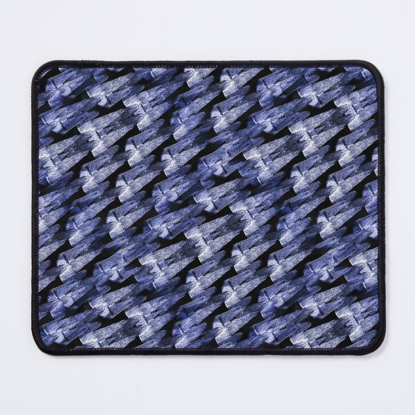 Item preview, Abstract Diagonal Mountain Landscape Pattern in Blue designed and sold by Artistestella.