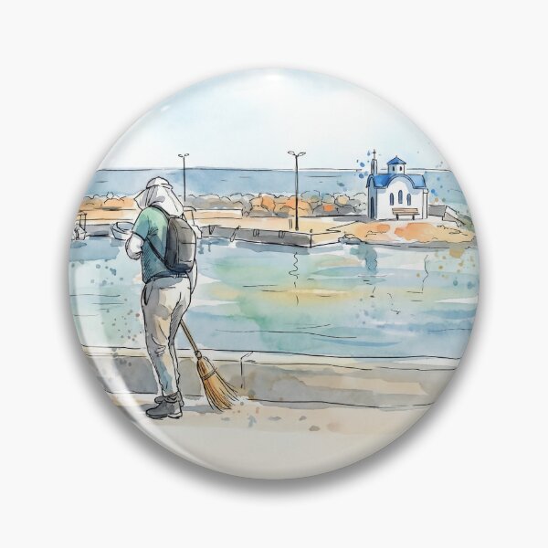 Item preview, Crete Greece - A Moment by the Sea – with name and inner frame designed and sold by clausbjoern.
