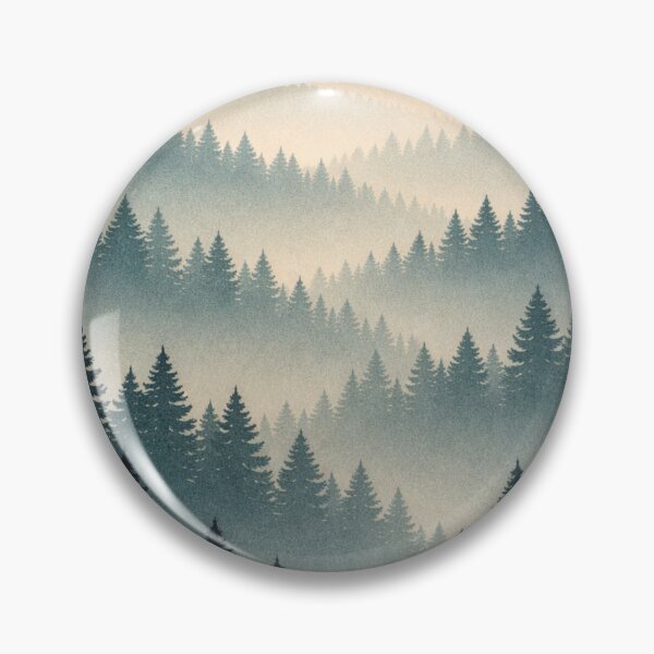 Item preview, Pine Forest Mist Horizon designed and sold by kurtulushstudio.