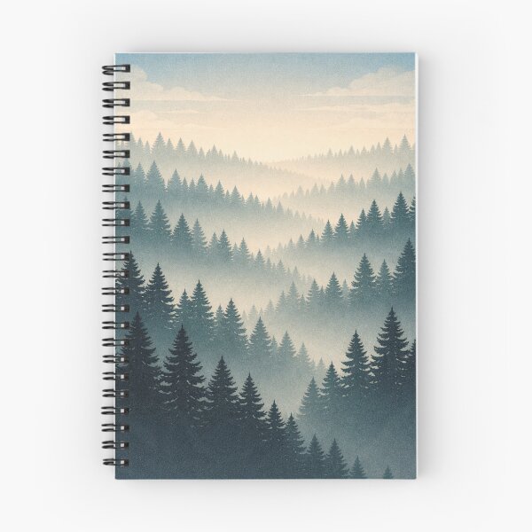 Item preview, Pine Forest Mist Horizon designed and sold by kurtulushstudio.